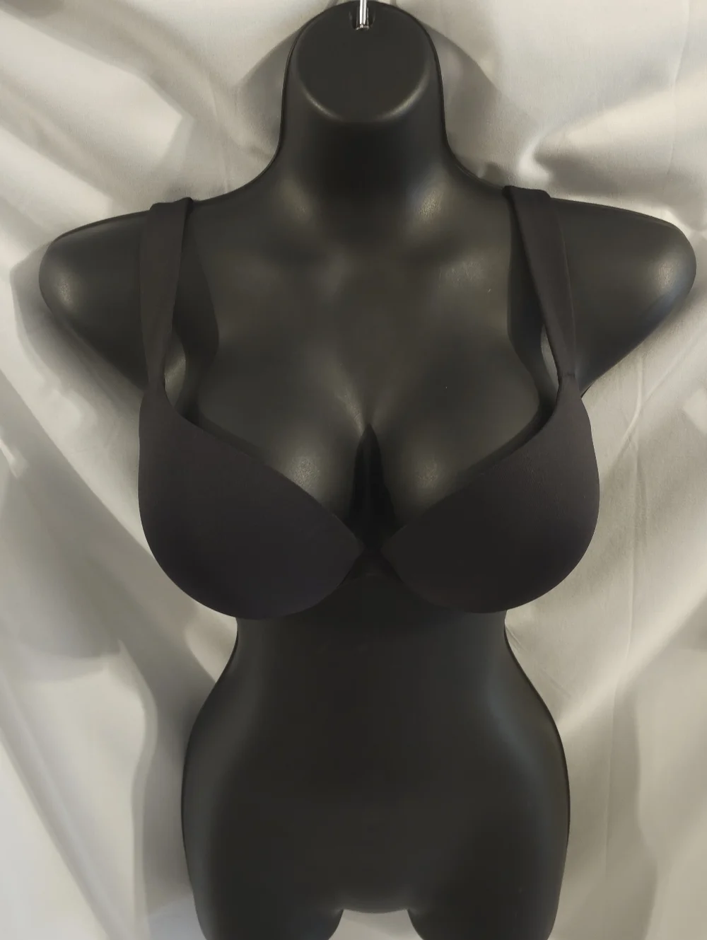 Skims Signature Swim Ultimate Push Up Tie Back Bikini Top Onyx Size 7 BTTOP5727W
